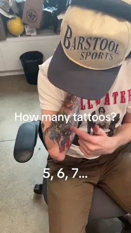 Tattoos part 2 in the Barstool Office. #Tattoo #Ink #TattooTok #Office @doogs @My Mom’s Basement Podcast 