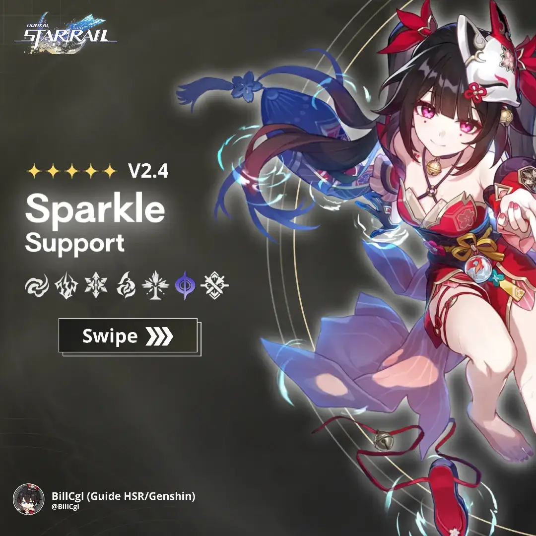 sparkle build guide Honkai starrail V2.4 #sparkle #hoyocreators #HonkaiStarRail #hsrguide 