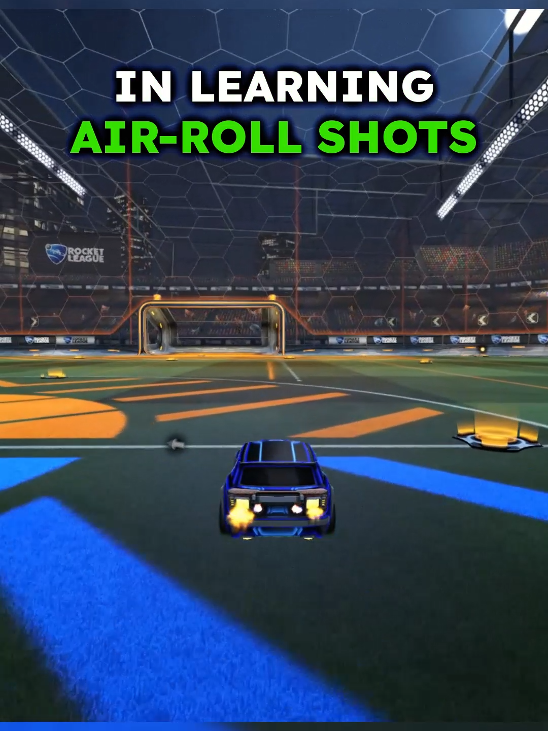 How to Air-Roll Shot! 🎯 #rl #rltips #rltutorial #rocketleague  #rocketleaguetips #rocketleaguetutorial