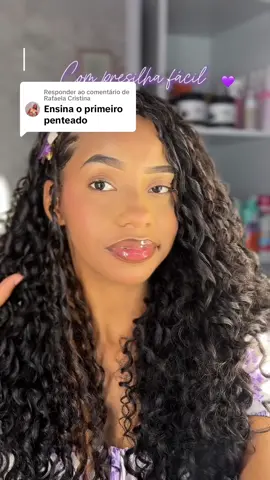 Respondendo a @Rafaela Cristina  ideia de penteado de lateral💜 @Salon Line @#todecacho  . . #fy #fyp #fypシ゚viral #fypage #ft#you #penteados #penteadosfaceis #penteados #hairstyle #hairstyles #hairstyleideas 