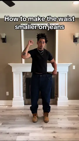 How to make the waist on your jeans smaller #howto #jeans #fashion #DIY #tutorial #baggyjeans #thrift #tips #streetwear #sewing #alterations