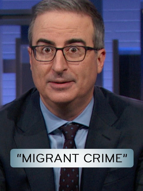 Listen to the words coming out of John’s old mouth: there is no wave of “migrant crime.” For more on the toxic phrase being widely used this campaign season, watch last Sunday's full segment at the link in our bio.