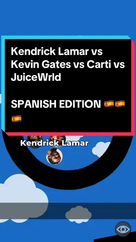 Kendrick Lamar vs Kevin Gates vs Carti vs JuiceWrld SPANISH EDITION 🇪🇸🇪🇸🇪🇸 #kendricklamar #kevingates #carti #juicewrld #marblerace #spanish 