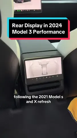 Replying to @norseodincm the Model 3 Rear Display is actually very useful! It has continuously improved since it was first available in 2021 on Model S/X! #tesla #model3performance #teslatok #teslaflex #model3 #reardisplay #brat 