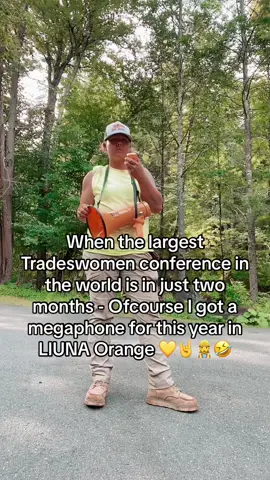 You cant tell me nothing now 🤣 ofcourse I bought a Orange megaphone for TWBN  @LIUNA 🤘👷‍♀️ #liuna #liunawomen #twbn #tradeswoman #fypシ゚viral #megaphone #womeninconstruction 