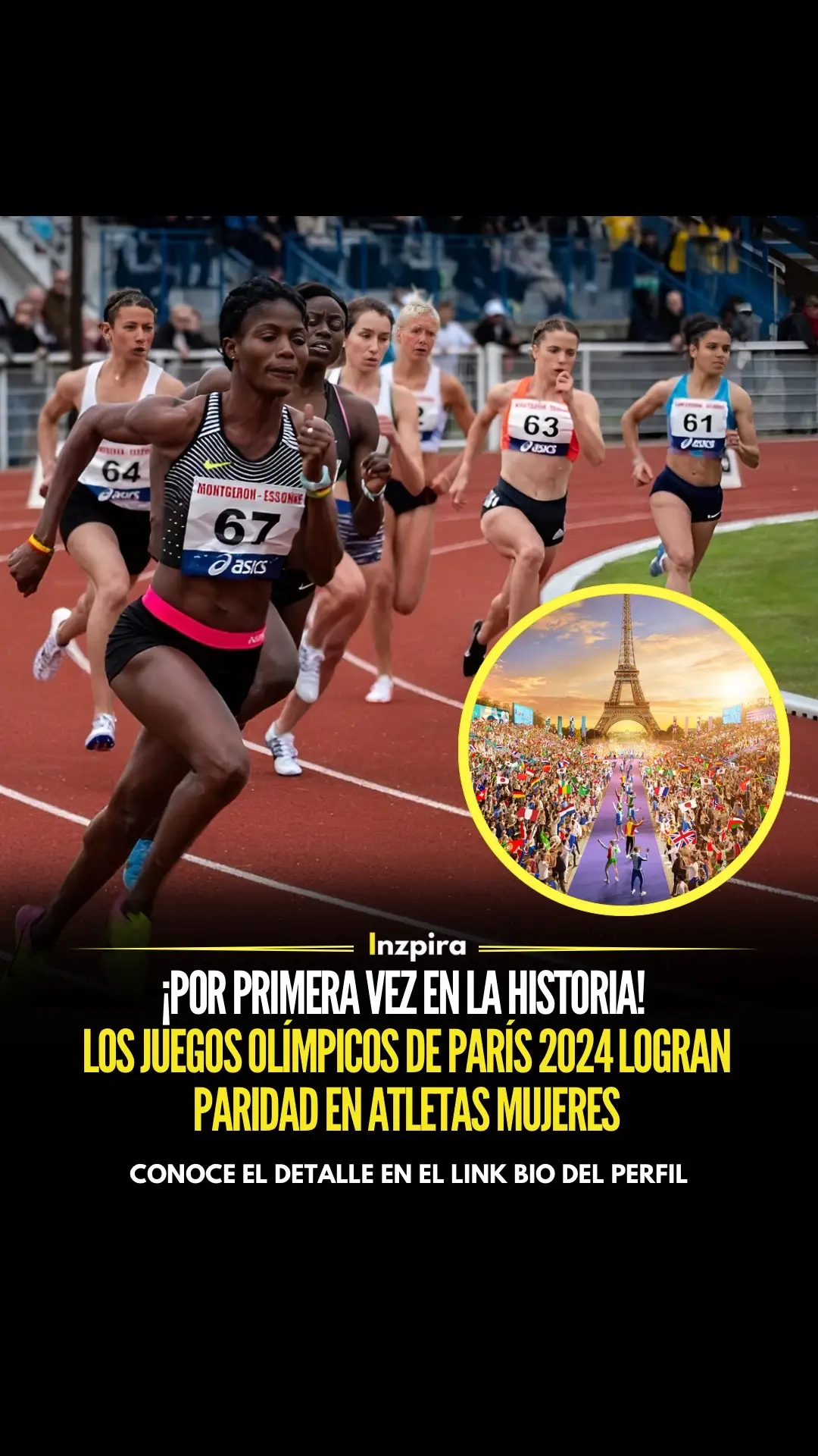 ¡Desde de casi 130 años, las atletas mujeres alcanzan paridad en los juegos olímpicos! Por primera vez en la historia de los Juegos Olímpicos, París 2024 contará con la misma cantidad de atletas hombres y mujeres: 5250 cada uno.  Aunque esta paridad en la participación deportiva es un gran avance, la igualdad no ha llegado a los cargos ejecutivos y de entrenadores, roles que siguen siendo mayoritariamente masculinos. ✅ Conoce el detalle en el link del perfil.  • • • #JuegosOlimpicos #Atleta #Genero #Historico 