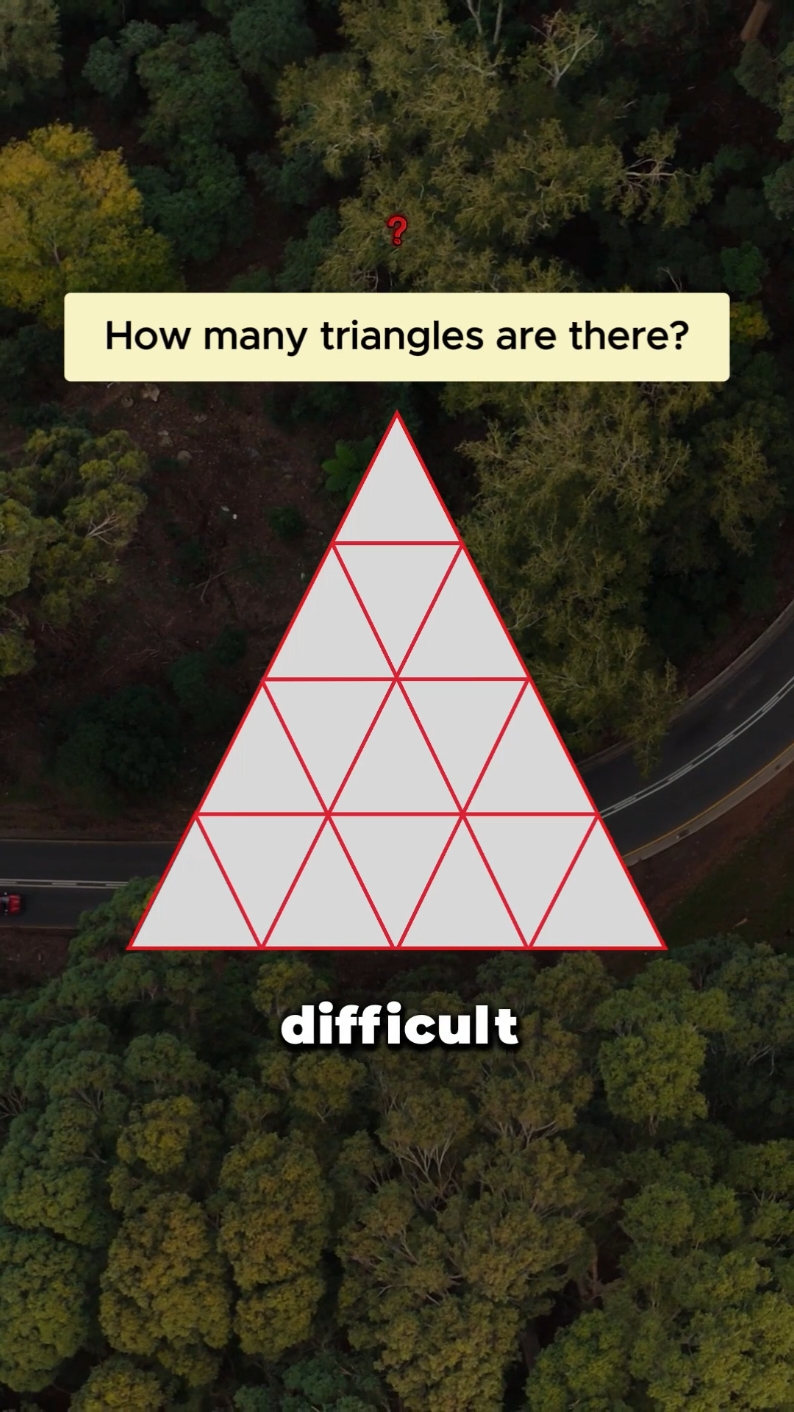 Logic test: how many triangles are there? #enigmas #riddle #quiz 