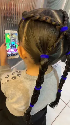 Penteado com tranças 🥰 #penteadoinfantil #peinados #penteados #hairtutorials #hairstyle #babyhair 