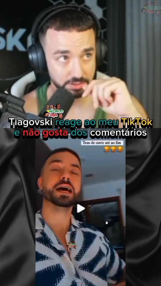 Tiagovski reage ao meu vídeo sobre as suas calinadas, e não gostou de alguns comentários #tiagovski #fy #calinadas #fyp #naogostademim #foryou 