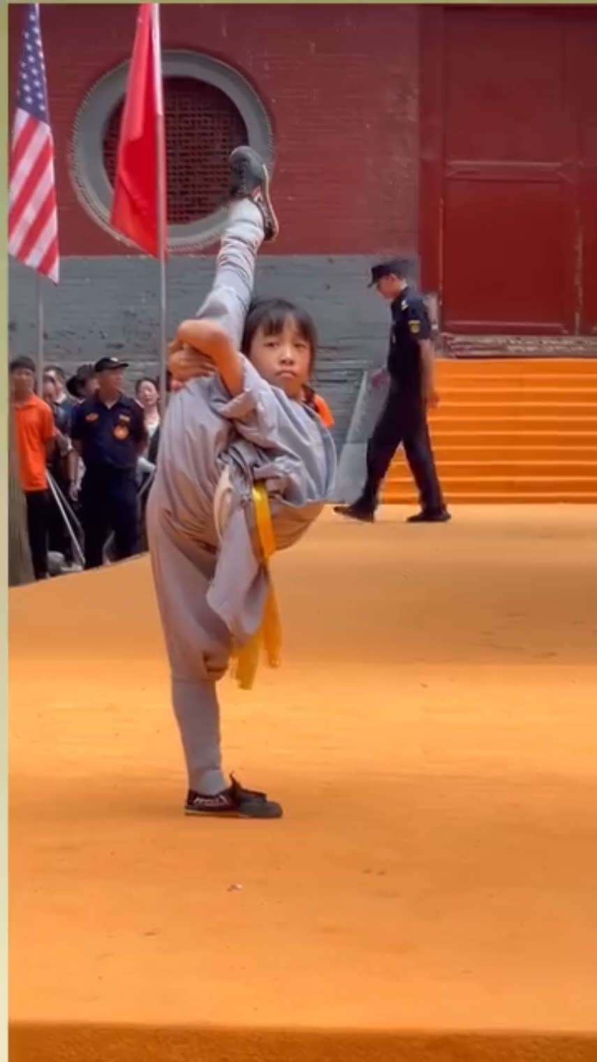 #niñas #niñastiktok #shaolin #shaolinkungfu #kunfu #artesmarciales #niñasincreibles #increible #viral #viralvideo #fantastico 