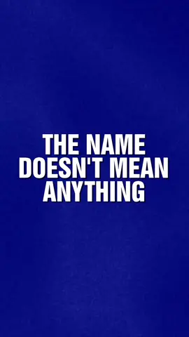 That's their (meaningless) names, don't wear 'em out! #Jeopardy! #triviatok #triviachallenge 