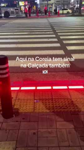 Vocês sabiam que na Coreia tem sinais até no chão? Os Coreanos andam sempre mexendo no celular e muitas vezes não percebem quando é hora de atravessar a rua, então ter o sinal no chão ajuda muito!! 🇰🇷🫶 #southkorea #coreiadosul #travel #viagem #curiosidades #korean #coreano #sinais 