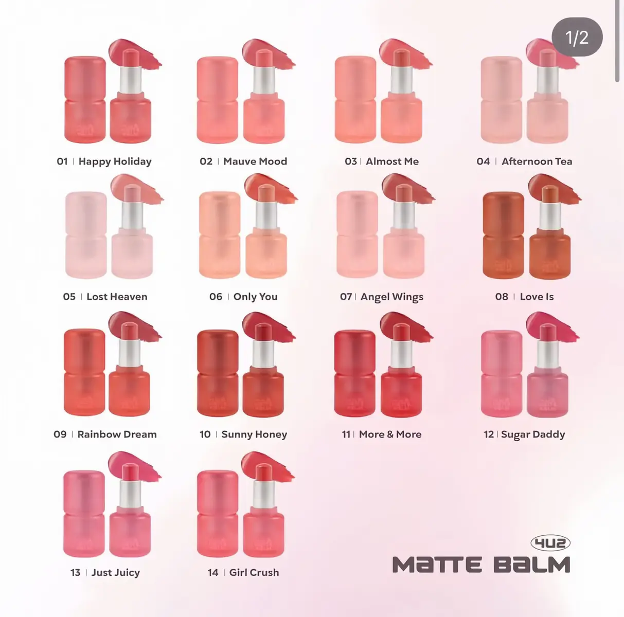 ลิปใหม่ล่าสุด 4u2 Matte Balm Lipstick #4u2 #ลิป4u2 #มาแรงในtiktok #รีวิวบิวตี้ #ของดีบอกต่อ #fypシ 