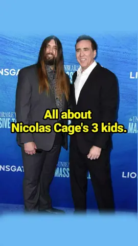 All about Nicolas Cage's 3 kids.#celebrity #fyp #nicolascage 
