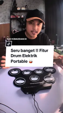 Seru banget !! Fitur Drum Elektrik Portable 🥁 #drum #drumelektrik #drumportable 