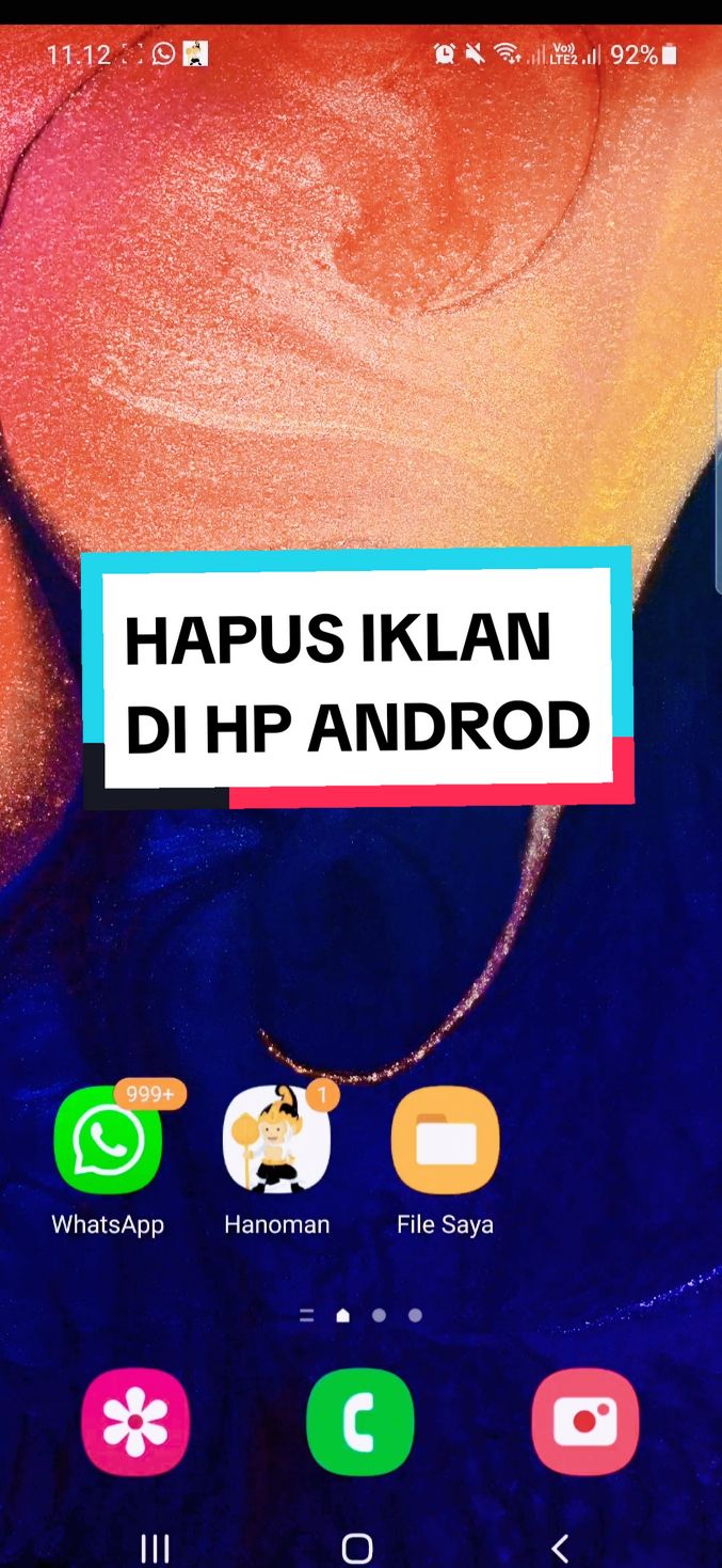 hapus iklan di hp android