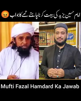 امام حسین یزید کی بیعت کرنا چاہتے تھے ؟  #muftifazalhamdard #muftifazalhamdardspeech #reels #tiktok #islam #trending 