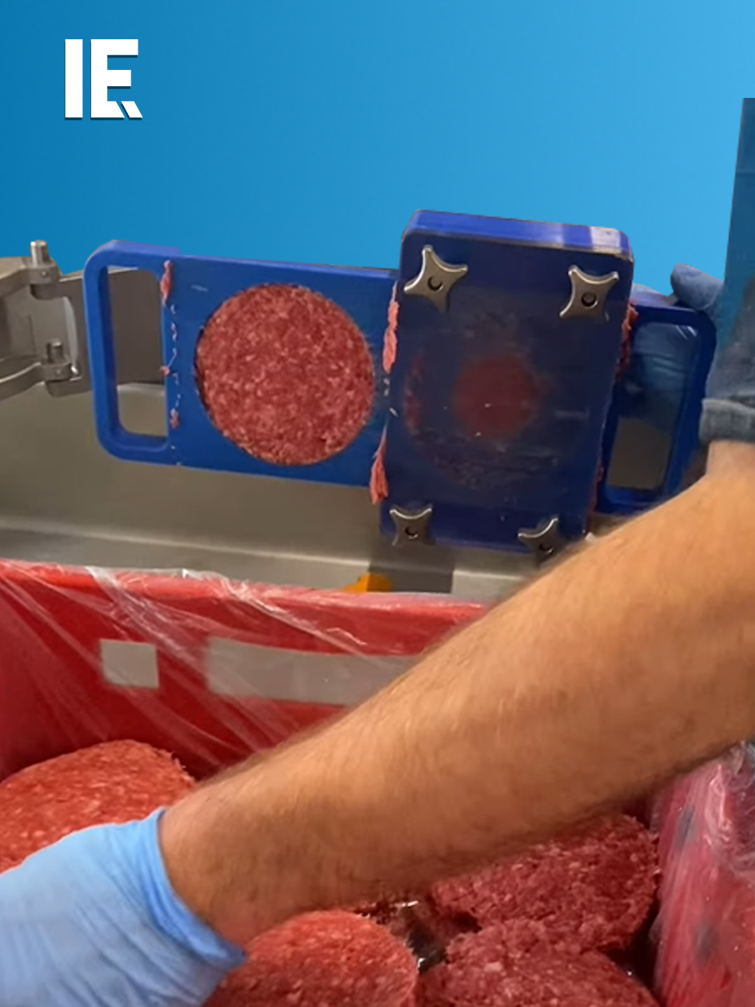 Check out this machine that shapes hamburger patties in seconds. 🍔  📸: Instagram/ @landfleischerei_meier