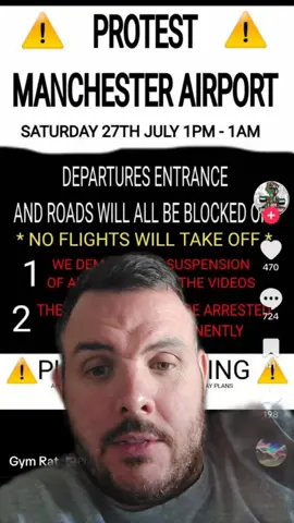 Manchester Airport Incident July 2024.. Man kicked in the head by police protest for Saturday 27th of july... #viral #news #manchesterairport #airporttransfers #protest #uberdrivers #taxidrivers 