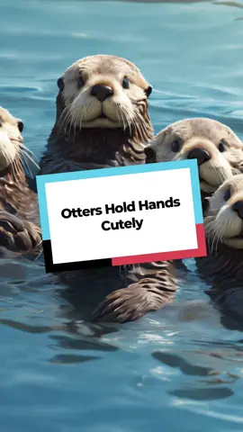 Sea otters hold hands while sleeping to avoid drifting apart… #NatureWonders #AnimalFacts