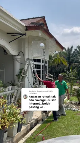 Replying to @AmirHamzah357 Rumah tiada coverage atau line langsung. Boleh pasang ke Modem WiFi ini??  #pasangwifi #wifirumah #wifimurah #modemwifi #modem5g #antenaparabolic #parabolicantenna #mrchangloon 
