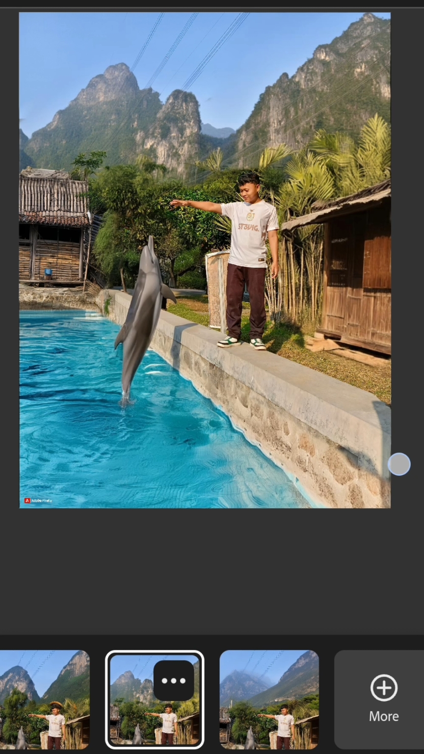 when I want to hold a dolphin #adobefirefly #fypシ゚viral #lightroom #streetphotography #photography #fyp #ai 