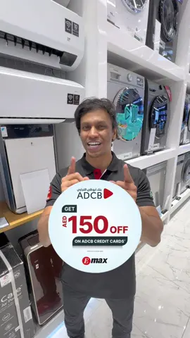 Deals on Televisions & Appliances at @emaxstores so hot, you'll think I'm joking. But I'm not! 😂 Don’t sweat it, save it!  Grab 25% to 50% Off on TVs and Appliances at Emax & get these amazing offers: ✈️ AED 800 EaseMyTrip Travel Voucher. 💳 AED 150 instant discount with ADCB credit cards. 🔄 Exchange Bonus. ⚡Instant Discount of AED 150 on appliances. 🎁 Assured freebies with televisions. *T&C apply.  #EmaxUAE #UAESale #OffersUAE #UAEDeals
