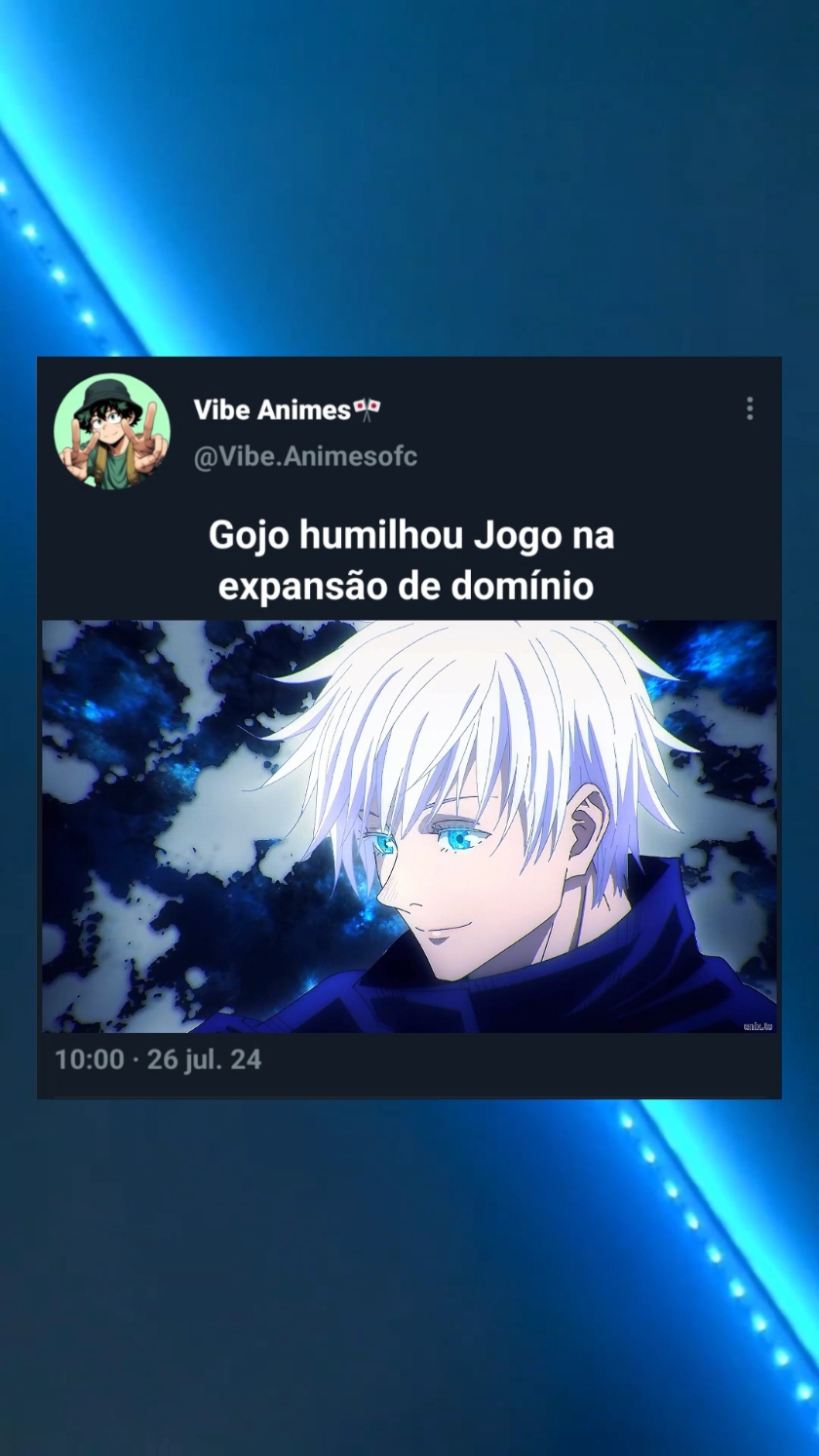 Gojo humilhou Jogo na expansão de domínio #Anime #jujutsukaisen #animes #topanime #timeanime #animesbrasil #animesad #animerecommendations #animesadmoment 