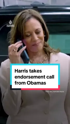 US Vice President #Kamala Harris has released video of her taking a call from Barack and Michelle #Obama as they confirmed they are endorsing her to be the #Democrats’ replacement for #JoeBiden in the presidential election. #news #breakingnews #barackobama #kamalaharris 