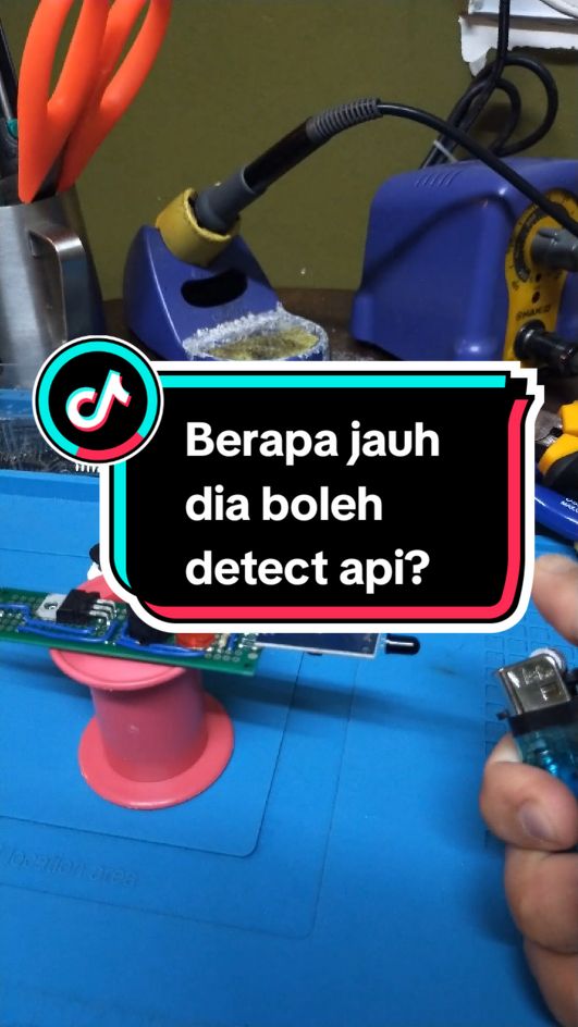 Berapa jauh dia boleh detect api? Projek RBT Elektronik Fire Detector