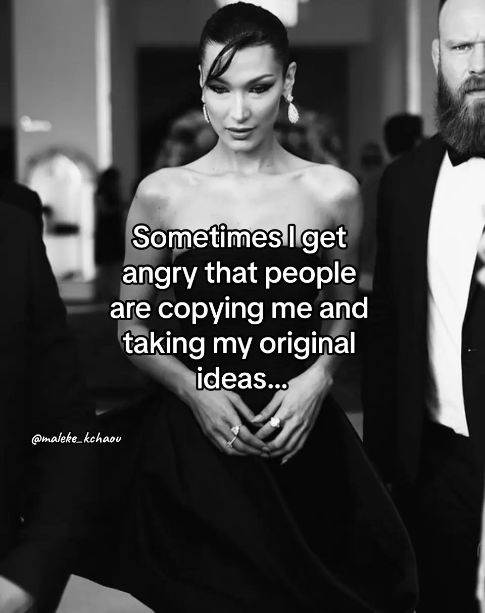 They are going to copy this too😂 #maleke_kchaou #bellahadid #cocochanel #quotes #selfreminderquotes #fupシ #berlin 