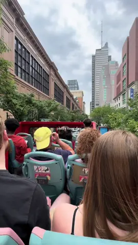 Hop on Hop off bus is the way to go in center city #fyp #Vlog #viral #Summer #philadelphia #philly #olympics #deadpool 