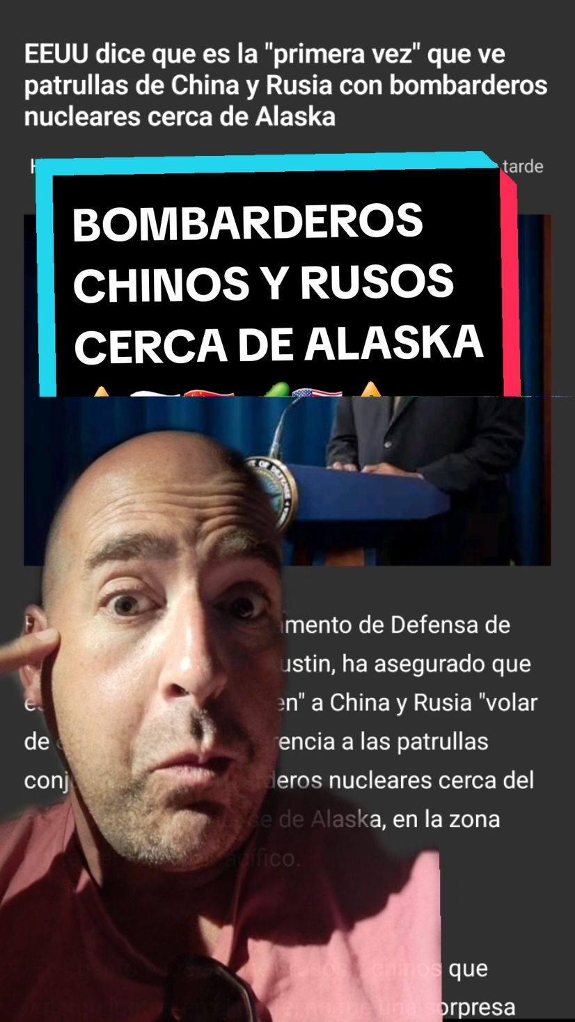 BOMBARDEROS CHINOS Y RUSOS CERCA DE ALASKA ⚠️🇷🇺🇨🇳🥒🇺🇸⚠️ #noticias #españa #russia #china #eu #usa #alaska #bombardero #bombers #combat #kiev #kremlin #moscow #moscu #🌻🌻🌻 #🌻🌻 #🌻 #guerraucrania #ucraniavsrusia #rusiavsucrania #rusia #ucrania #beringsea #bering #russiavsukraine #ukrainevsrussia #ukraine #ukrainewar #war #3ww 