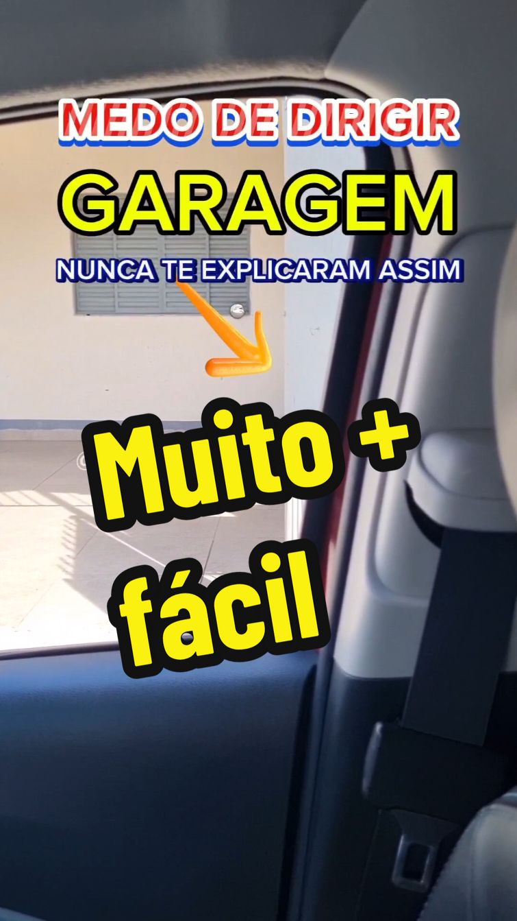 Guardar o carro na garagem é um desafio pra quem tem medo de dirigir.  Nesse vídeo temos as referências que auxiliam quem tem essa dificuldade.  Segue nosso perfil para mais dicas assim #medodedirigir #garagem #estacionamento #direcao #baliza #cfc #mulhernadirecao #mulhernovolante #direcaoevida 