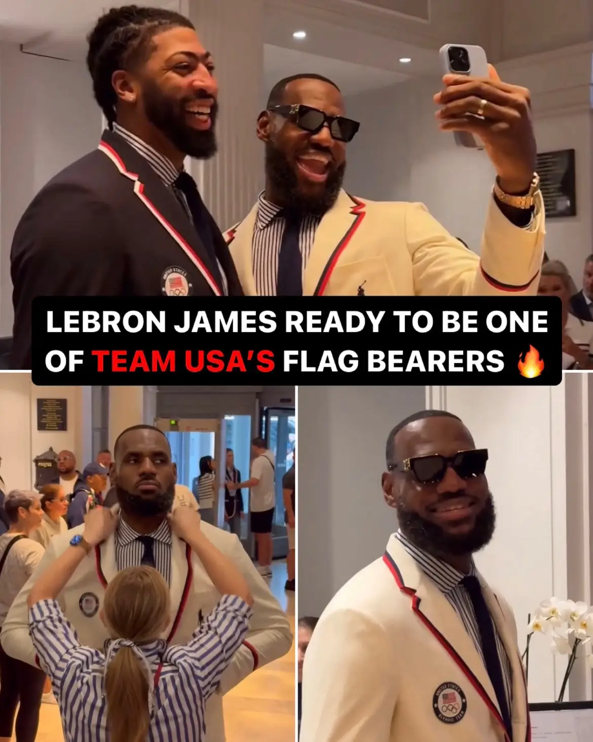 (via @USA Basketball) #olympics #NBA #basketball #lebronjames 