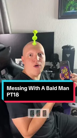 Messing with a bald man PT18 #funny #gamer #comedy #relatable #alopecia 