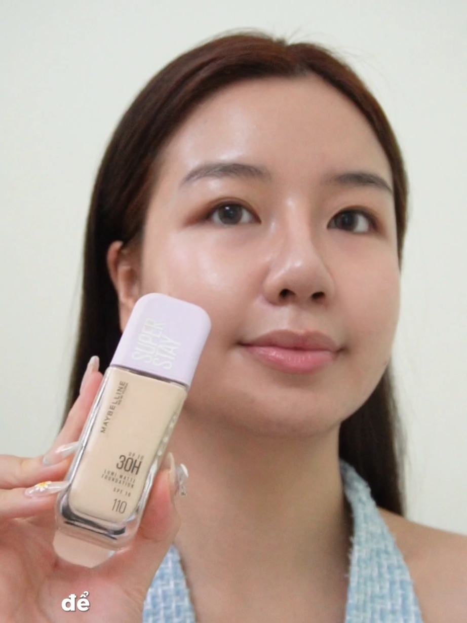 Kem nền bắt sáng, mỏng nhẹ mặt, nhìn rất tự nhiên, chốt đơn ngay thuiii ✨️✨️ #maybelline_vn #goclamdep #reviewlamdep #TikTokMadeMeBuyIt #MuaTaiTikTokShop #thuvienmakeup 