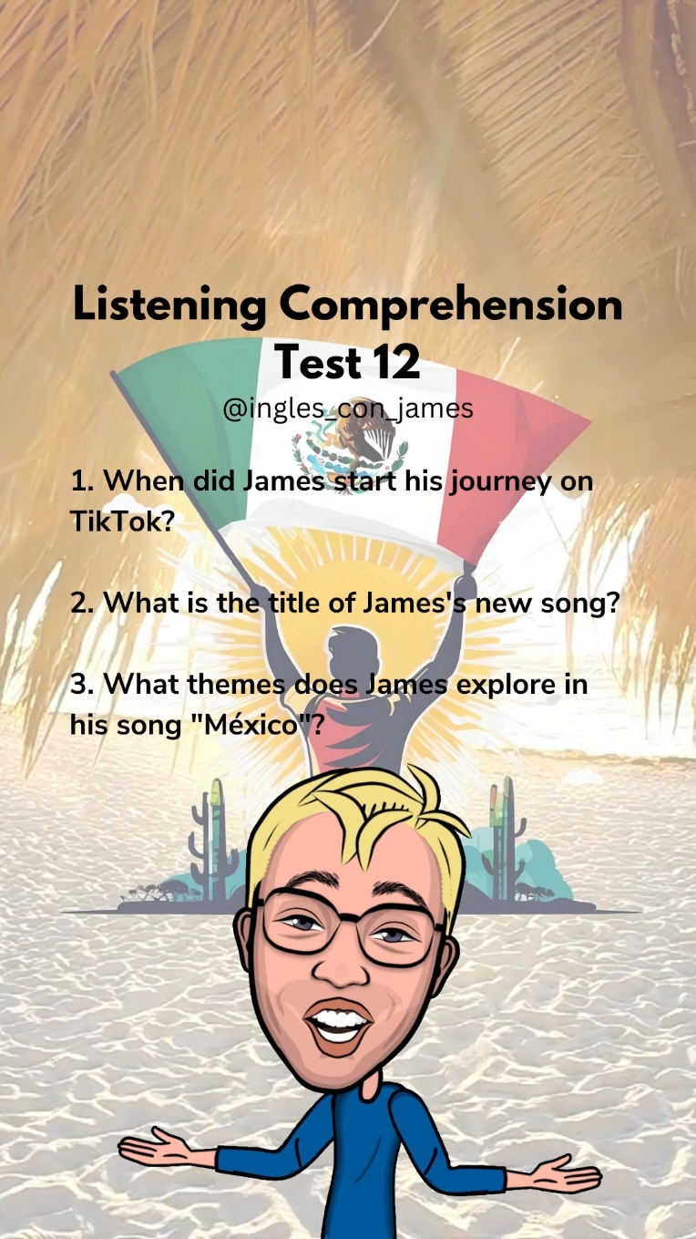 English learning - listening comprehension test 12  #englishlearning #english #listeningtest #test #listeningcomprehension 