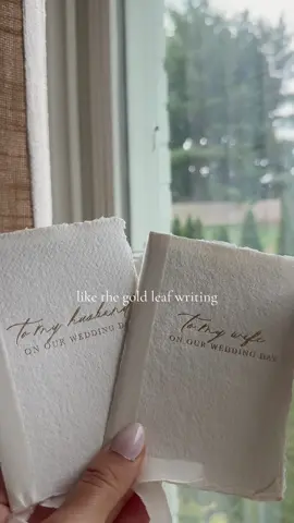 I LOVEEEE THESE VOW BOOKS i literally cannot wait to write in them. They’re also so cute to be able to open up and read again one day 🫶🏼 #bride #2024bride #wedding #weddingtiktok #bridetobe #vows #vowbook #weddingday #weddingdetails