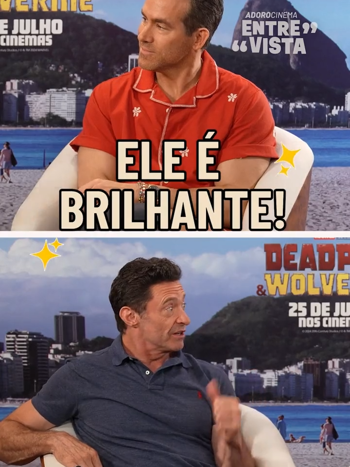 #HughJackman é o maior fã do #RyanReynolds e a gente pode provar!  A entrevista completa com o elenco e o diretor de #Deadpool e #Wolverine está disponível no nosso perfil do Instagram!#Marvel#Tiktokmefezassistir#AdoroCinema