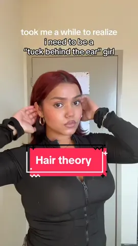 NO cause it literally changes my FACE… 😭 . . . . . . #hairstyles #redhairdontcare #H#HairTuckedBehindEars#hairtheory #F#FaceShapeHairG#girliehairstyles #makeuptransformation#MakeupTransformationckedBehindEar  #HairConfidence #changeyourlook #eleganthairstyles 