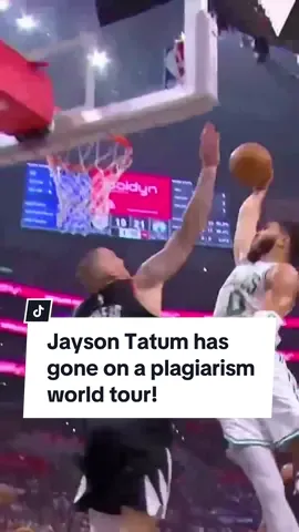 Jayson Tatum has gone on a plagiarism world tour! #fyp #foryou #jaysontatum #celtics #kobebryant #kevinngarrnett #kanyewest #angelreese #nbafinals #NBA #olympics