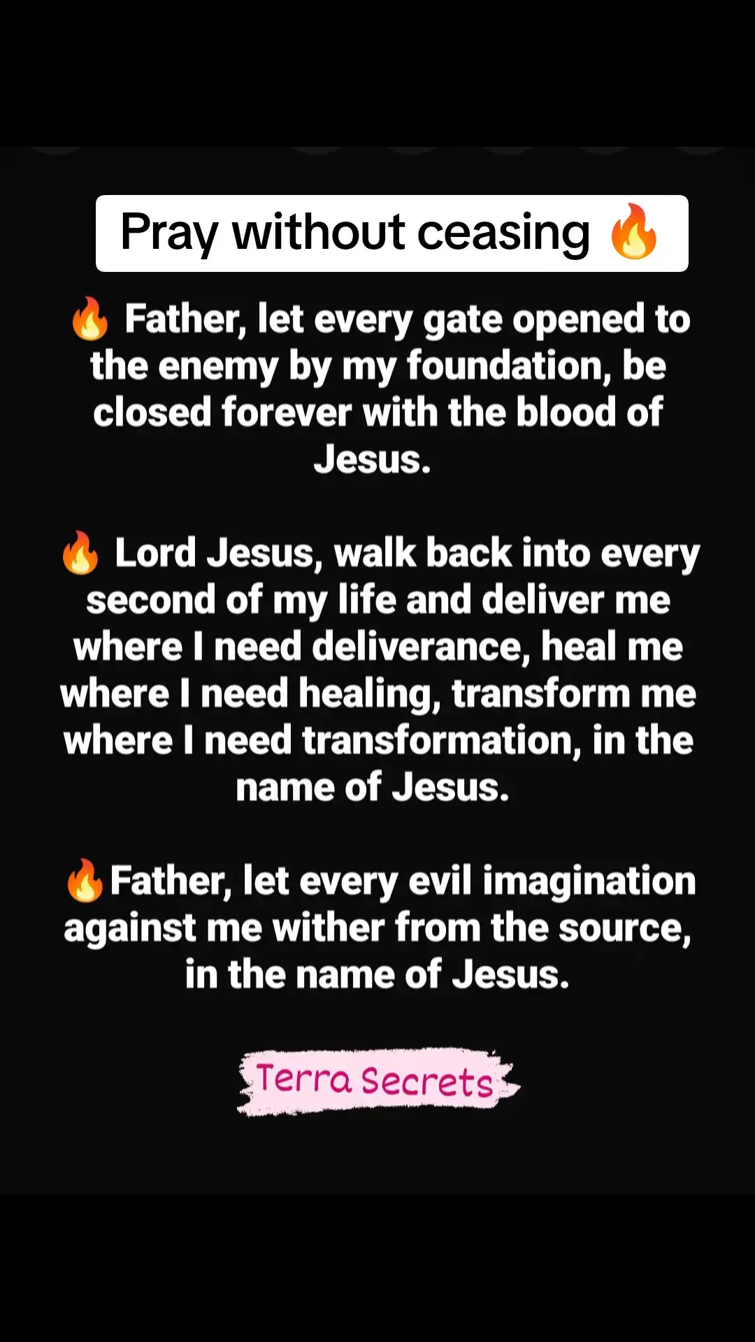 I command all foundational strongmen, attached to my life to be paralysed, in the name of Jesus. Amen . #morningprayers #prayers #midnight #prayerworks #struggle #struggles #terrasecrets #prayer #sprituality #spiritualawakening #morningprayer #nightprayer #deliverance 