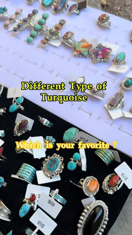 Which is your favorite Turquoise? #fancyjewelry #southwestjewelry #southwest #turquoise #sleepingbeautyturquoise #kingmanturquoise 