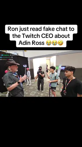 Ron just read fake chat to the Twitch CEO about Adin Ross 😭😭🤣 #fyp #faze #fazeclan #stableronaldo #jasontheween #twitchceo #twitch 