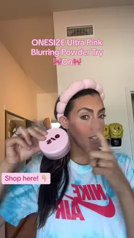 Can someone say BLURRRRRR! This @ONE SIZE BEAUTY ultra pink blurring powder has shook me to my core! She really is THAT GIRL! #onesizebeauty #wrinkles #finelines #agingskin #largepores #makeup #tiktokover30 #onesizesettingpowder #settingpowder #makeuphacks 