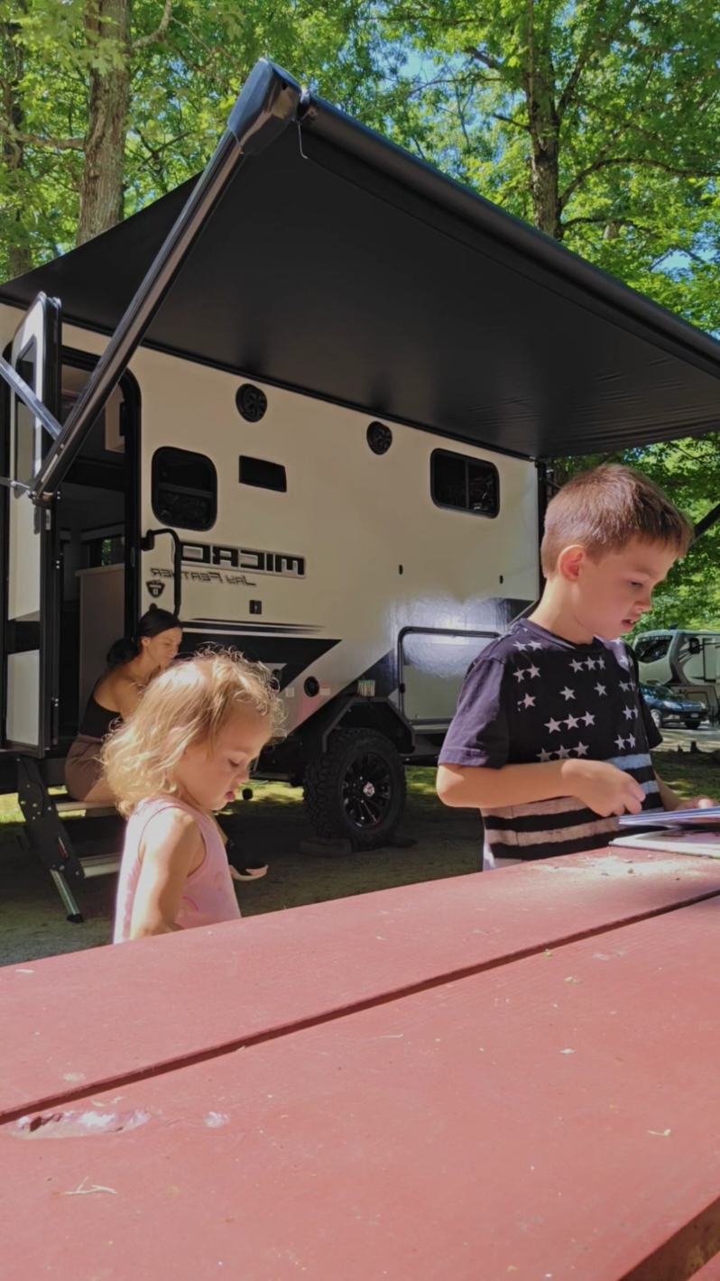 #jayco #camping #traveltrailer #affordable #familyvacation #parentsoftiktok #camper #momhack #family #childhood 