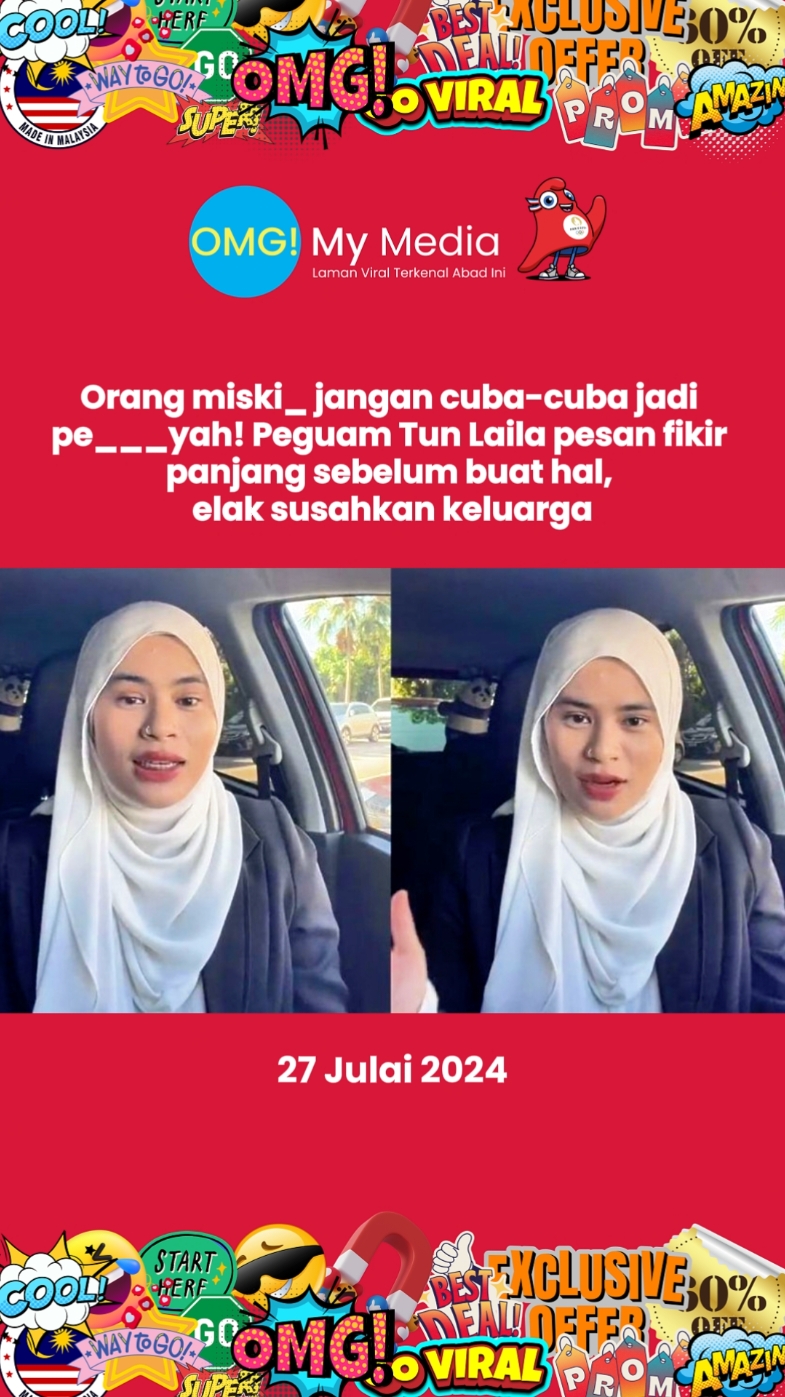 Orang miski_ jangan cuba-cuba jadi  pe___yah! Peguam Tun Laila pesan fikir panjang sebelum buat hal, elak susahkan keluarga #tunlaila #fyp #tiktokguru #viral 