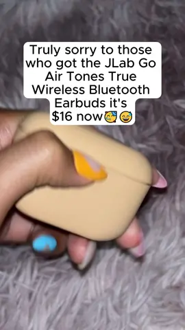 🎵 The JLab Go Air Tones are earbuds thay are designed to match your skin tone, blending seamlessly into your style. 🎧 The Go Air Tone earbuds are available in several shades to make it easy to find the one that fits you.  You get 32 hours of music and podcast playback from a full charge, and 10 minutes in the charging case will give you an hour of playback time. Thr best part is that the JLab Go Air Tones cost 10x less than AirPods Pro 2. Ready to step up your earbud game?#jlab #jlabairtones #headphones #earbuds 