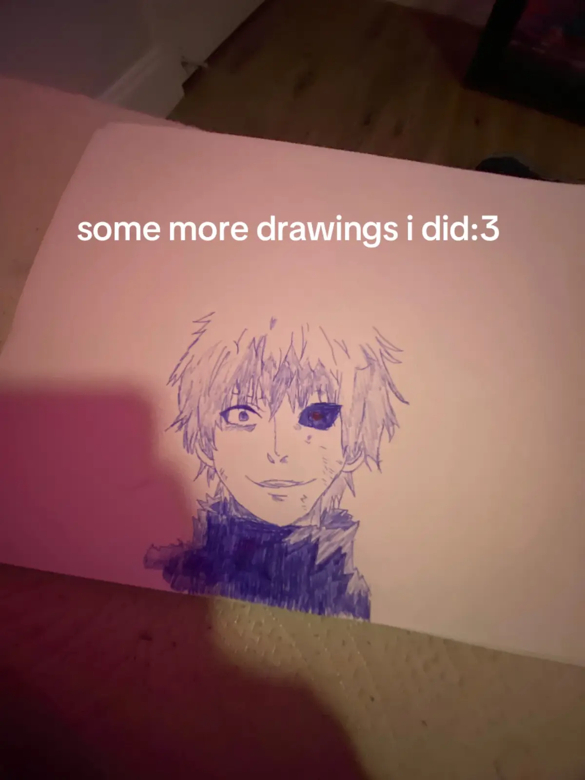 kaneki looks a lil rough...#fypシ゚viral #mutuals #drawings #art #anime #marinkitagawa #sukuna #kanekiken #gengar 